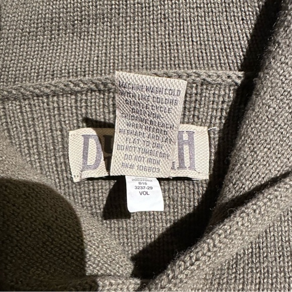 Duluth Trading Co. Infantry Style High Neck Shawl Collar‎ Pullover Sweater - Picture 5 of 6